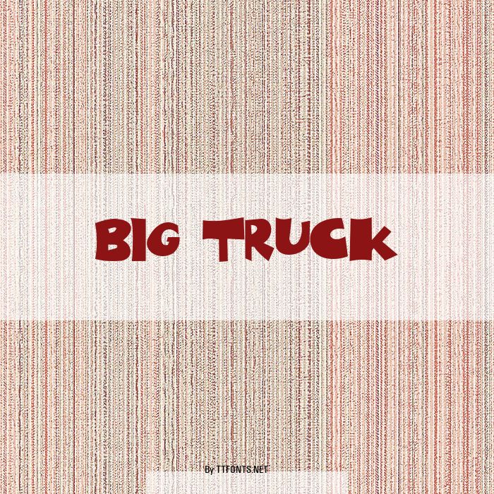 Big Truck example